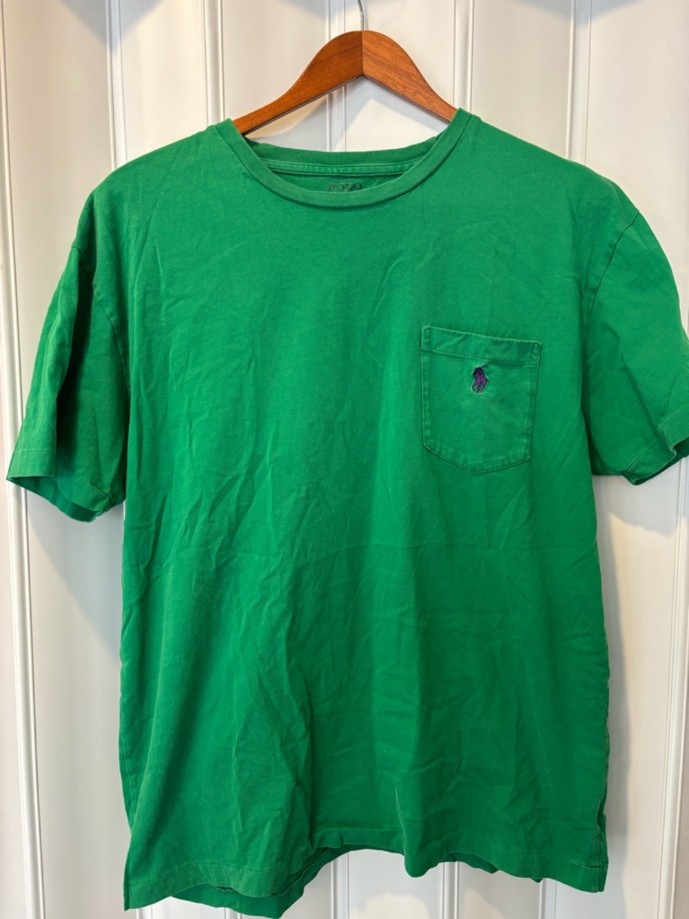 Ralph Lauren Green Pocket Crewneck T-Shirt Size Medium